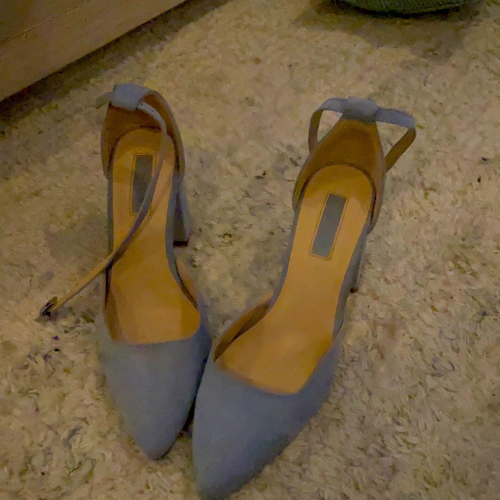 Light blue and nude in the inside